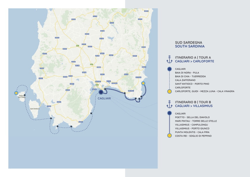 ITINERARIO CAGLIARI sardegna sud