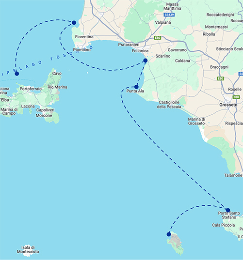 itinerario in toscana